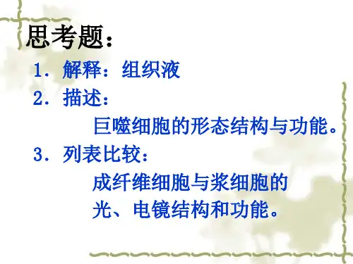 西南医科大学-组胚-第三章 结缔组织
