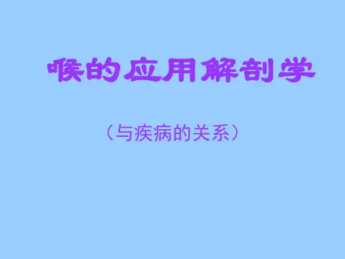 喉教学PPT课件