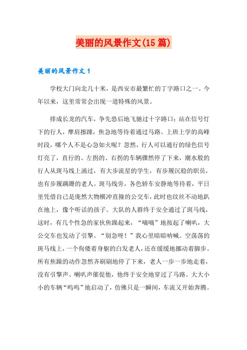 美丽的风景作文(15篇)