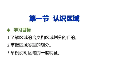 鲁教版高中地理必修三1.1《认识区域》复习课件 (共53张PPT)