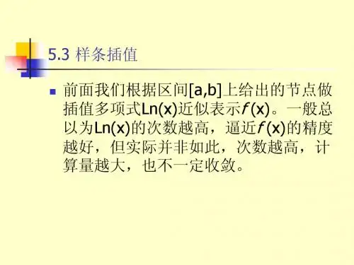 样条插值