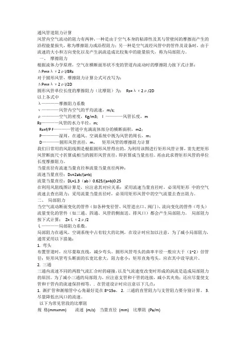 风管阻力(1)