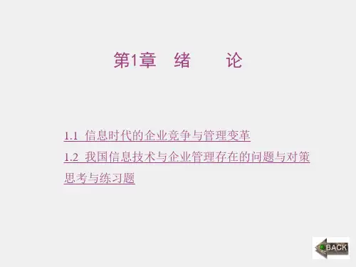 《信息系统分析与设计》课件1第1章