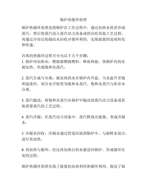 锅炉热循环原理