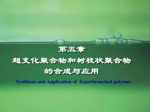 第五章超支化聚合物与树枝状聚合物bbbbb