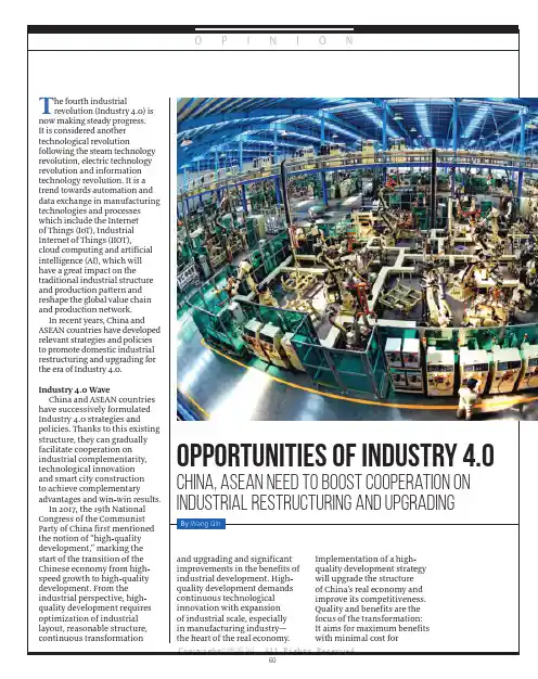 OPPORTUNITIES OF INDUSTRY 4.0