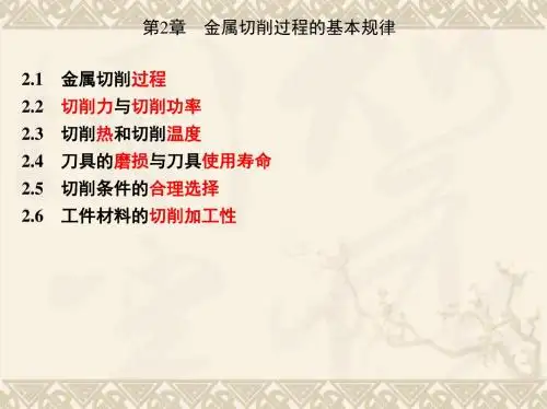 第2章 金属切削过程的基本规律-PPT课件