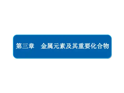 一轮复习人教版 第9讲 钠及其重要化合物 课件(65张)