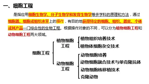 高三生物一轮复习课件-植物细胞工程