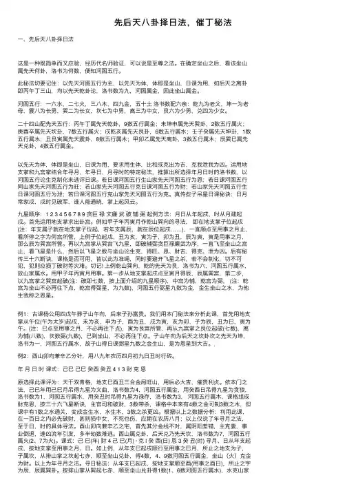 先后天八卦择日法，催丁秘法