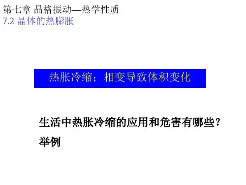 固体物理-热膨胀