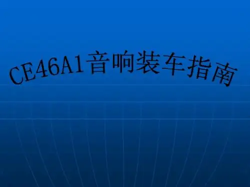 CE46A1标致307装车指南手册