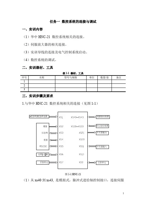 华中数控实验指导书