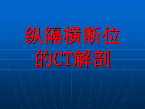 正常纵膈CT解剖