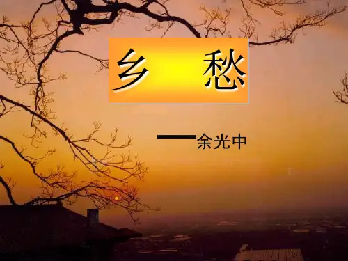 人教部编版语文九年级上册第课《乡愁》课件优秀课件资料