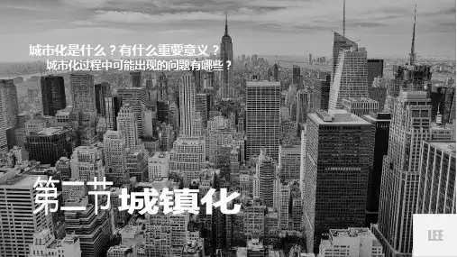 人教版必修二城镇化-PPT(演示)课件
