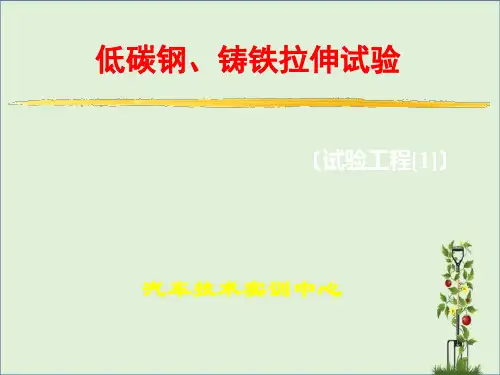低碳钢铸铁拉伸试验