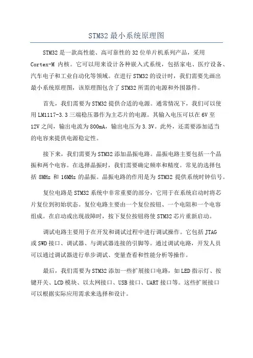 STM32最小系统原理图