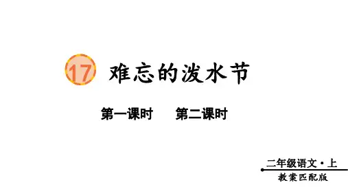 17 难忘的泼水节 课件(共33张PPT)