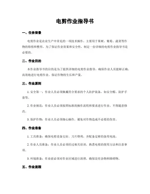 电剪作业指导书