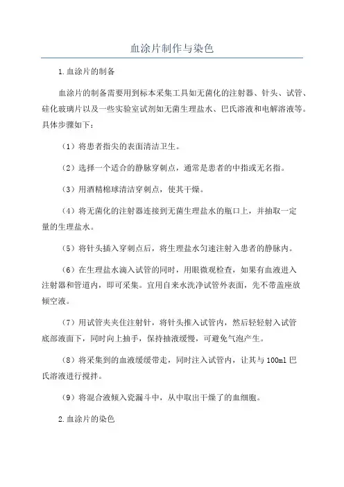 血涂片制作与染色