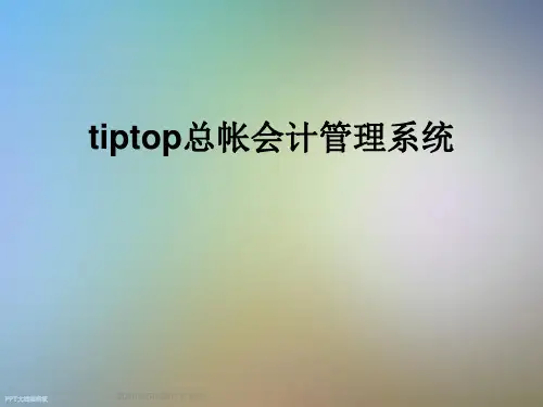 tiptop总帐会计管理系统