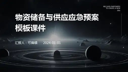 物资储备与供应应急预案模板课件