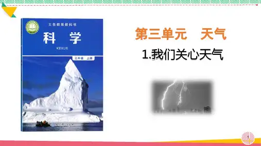 小学科学《我们关心的天气》优质课件