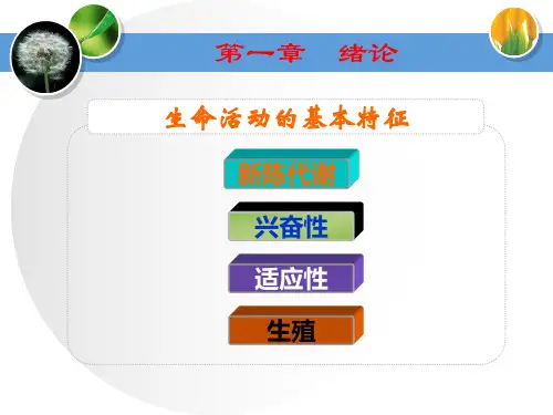 中国药科大学人体解剖生理学课件复习