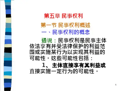 第五章-民事权利课件
