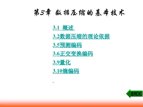 第三章 数据压缩的基本技术
