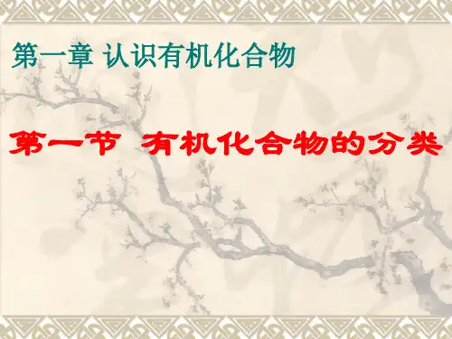 人教版化学选修五1.1有机化合物的分类课件