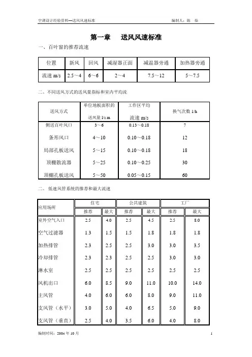 设计风速标准
