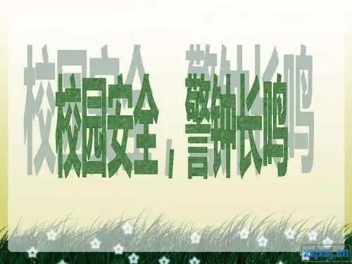 第16周 校园安全主题班会