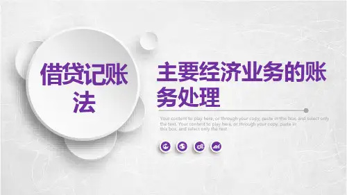 会计基础PPT课件——第五章 借贷记账法下主要经济业务的账务处理