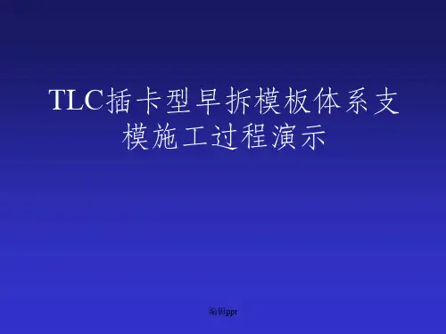 tlc早拆模板技术施工演示