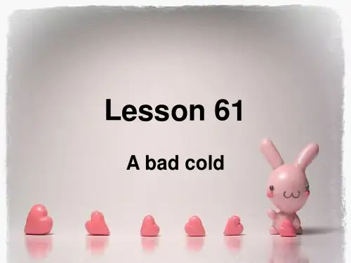 新概念英语NCE1_lesson61-62(共27页)课件