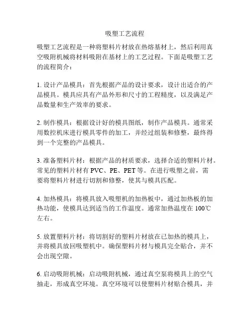 吸塑工艺流程