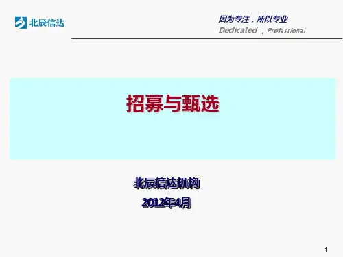 招募与甄选PPT课件