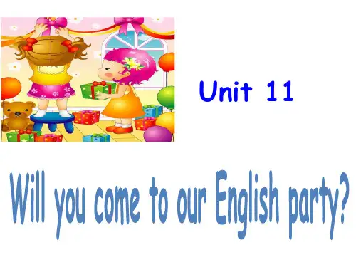剑桥少儿英语三级下册 Unit 11学习资料