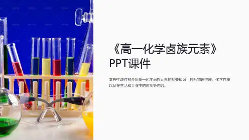 《高一化学卤族元素》课件