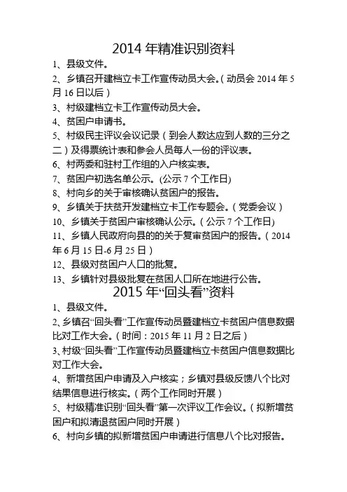 精准识别资料目录及时间节点