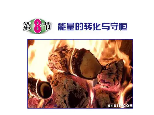 浙教版科学九上3.8能量的转化与守恒教学课件