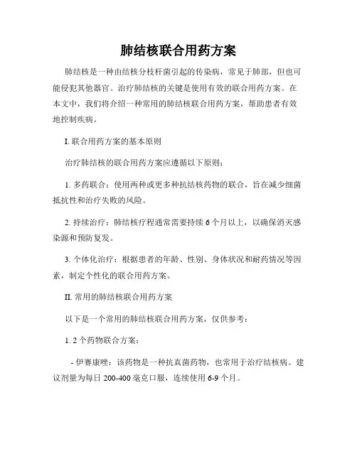 肺结核联合用药方案