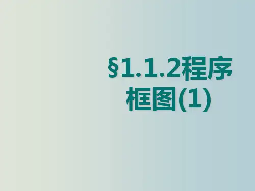 高二数学 程序框图6