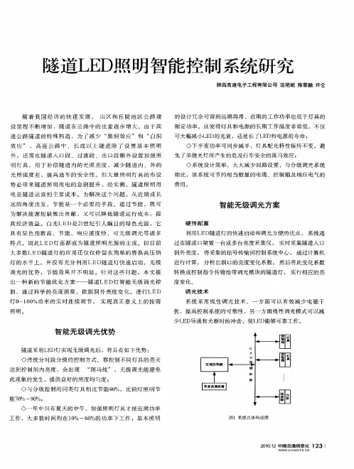 隧道LED照明智能控制系统研究