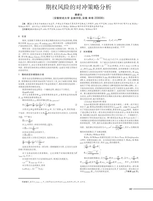 期权风险的对冲策略