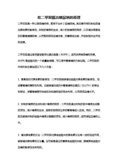 吃二甲双胍治糖尿病的原理