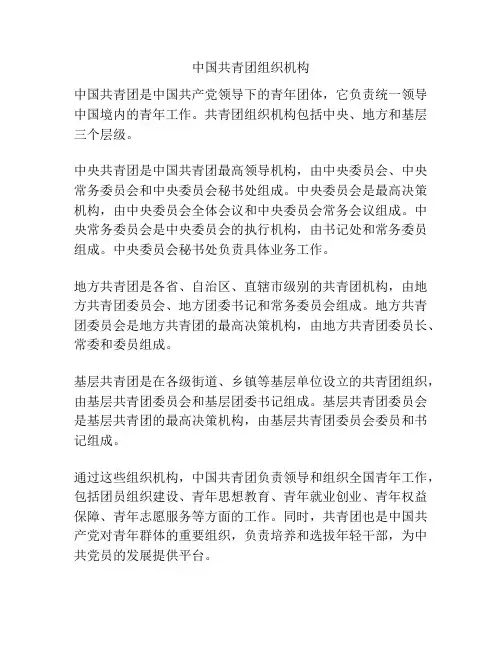 中国共青团组织机构