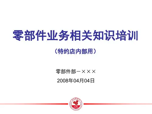 广汽本田 零部件内训教材